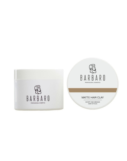 Матовая глина для укладки волос Barbaro, 200 гр.